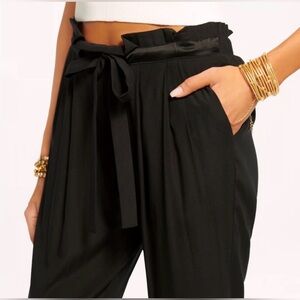 Ramy Brook Allyn Silk Pants in Black | M
